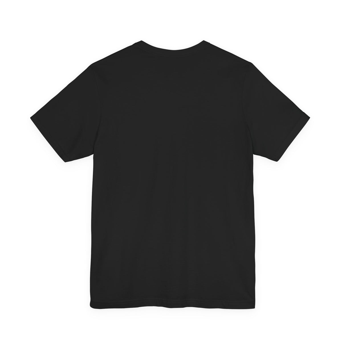 Back of the black Lunar Capitol Crew Tee, plain with no print
