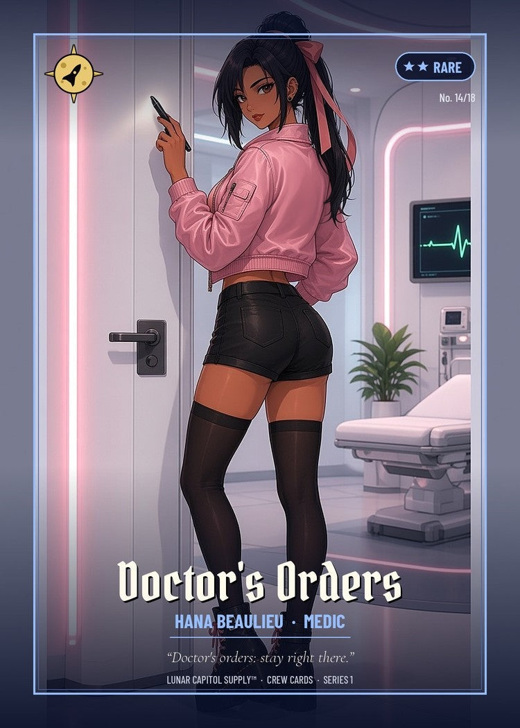Crew card front: Hana Beaulieu, Medic — Doctor's Orders