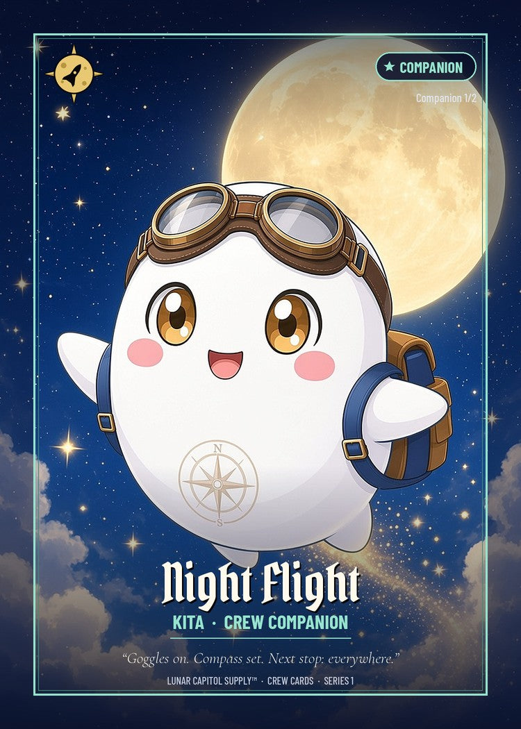 Lunar Crew trading card Companion 1/2 Night Flight: Kita, crew companion