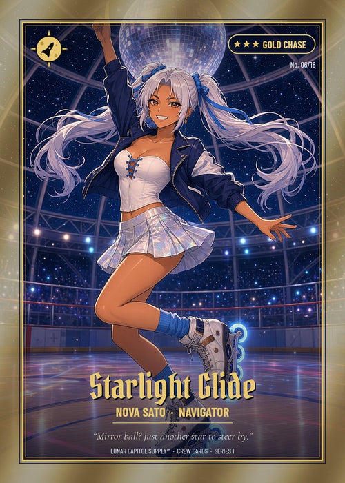 Lunar Crew trading card No. 06 Starlight Glide: Nova Sato, Navigator