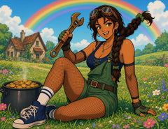 Juno - March Spring Green - Lunar Capitol Supply crew art