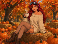 Elara - November Cozy Autumn Harvest - Lunar Capitol Supply crew art