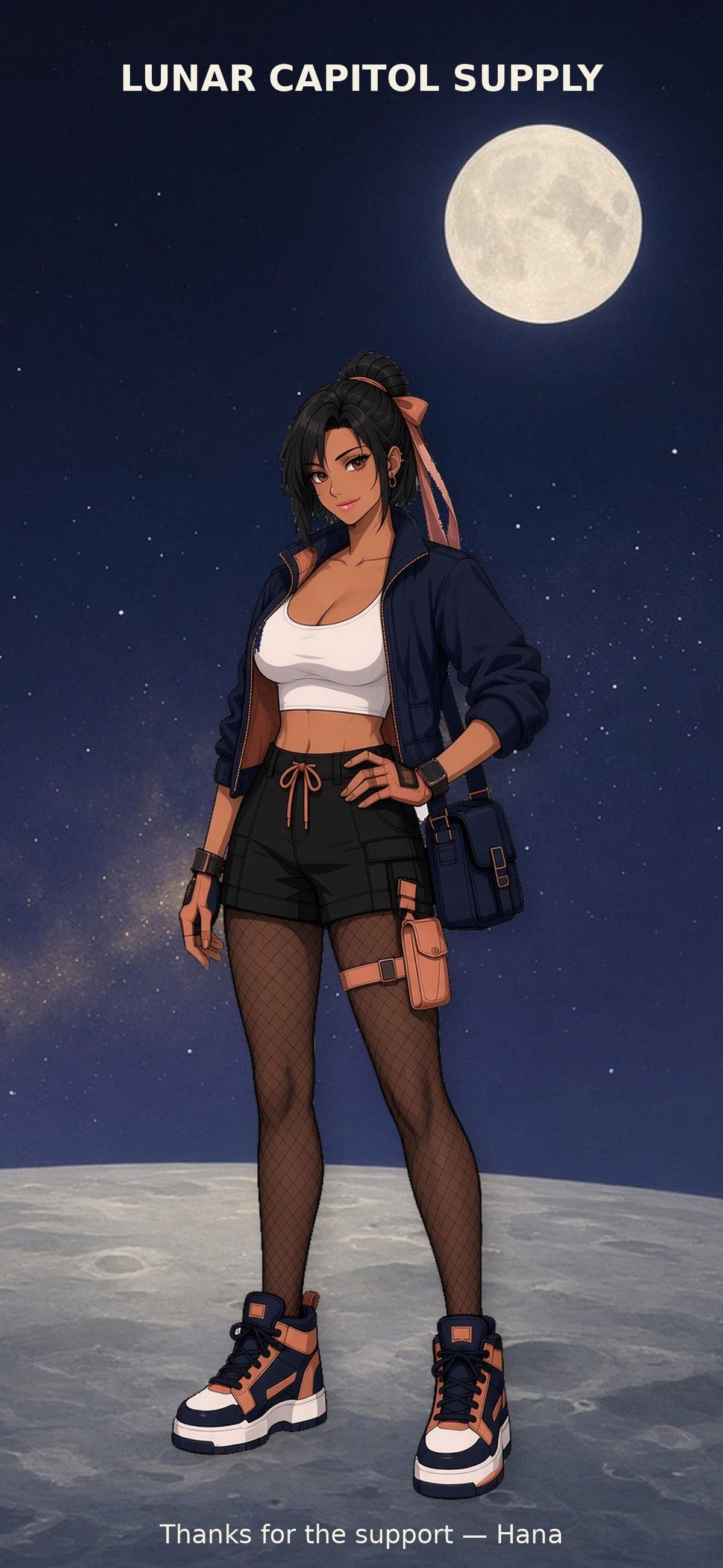 Hana, Lunar Capitol crew medic, thank-you wallpaper