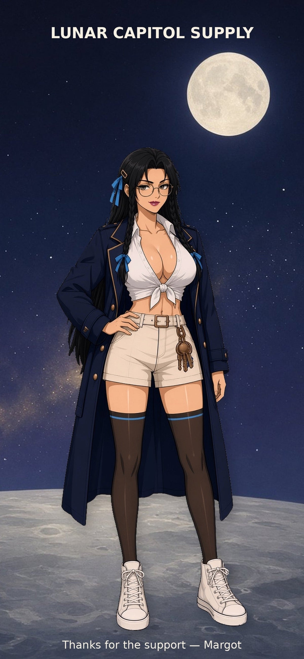 Margot, Lunar Capitol crew logistics officer, thank-you wallpaper