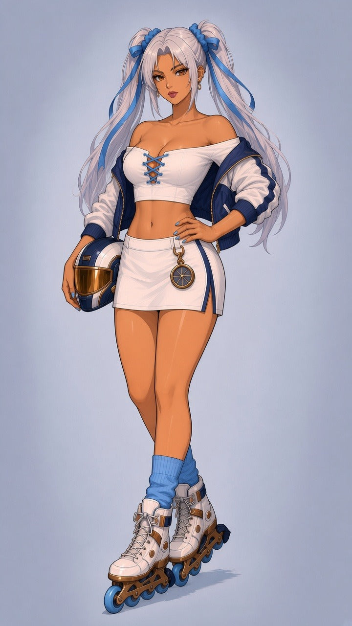 Nova Sato, Navigator — full-body crew portrait