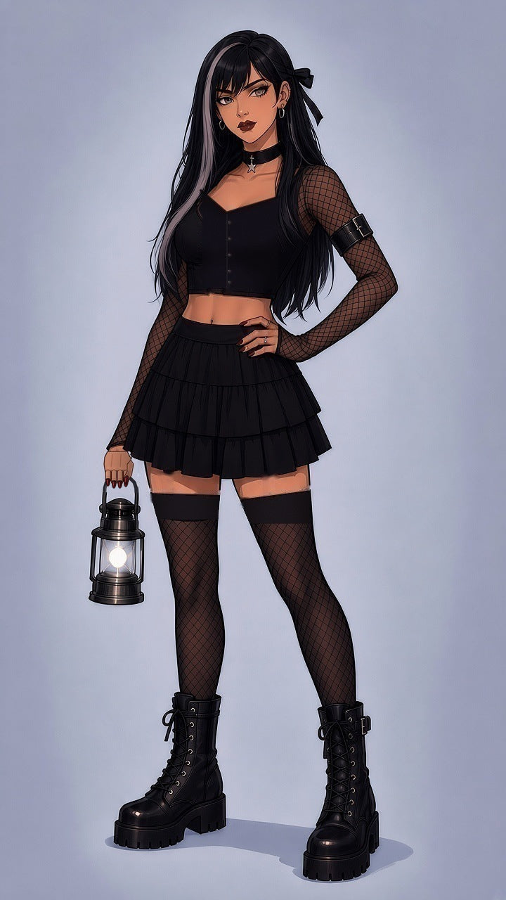 Sable, Lunar Capitol crew, full-length portrait